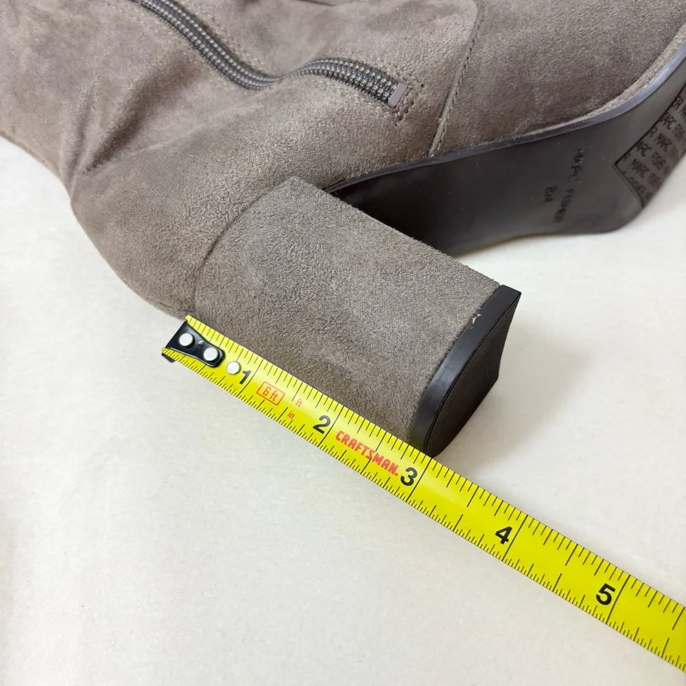 Marc Fisher‎ Over the Knee Boots Suede Taupe Size 8M